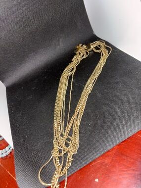 Monet Gold-Tone Multi Strand Layered Necklace